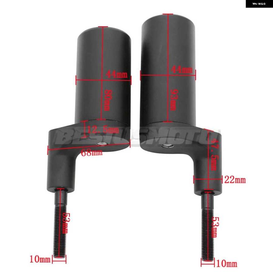 並行輸入品オートバイ バイク フレーム スライダー クラッシュ フォールディングプロテクション カワサキ ZRX1100 ZRX 1100 1999-2000 ZRX1200 ZRX1200R | ブランド登録なし | 03