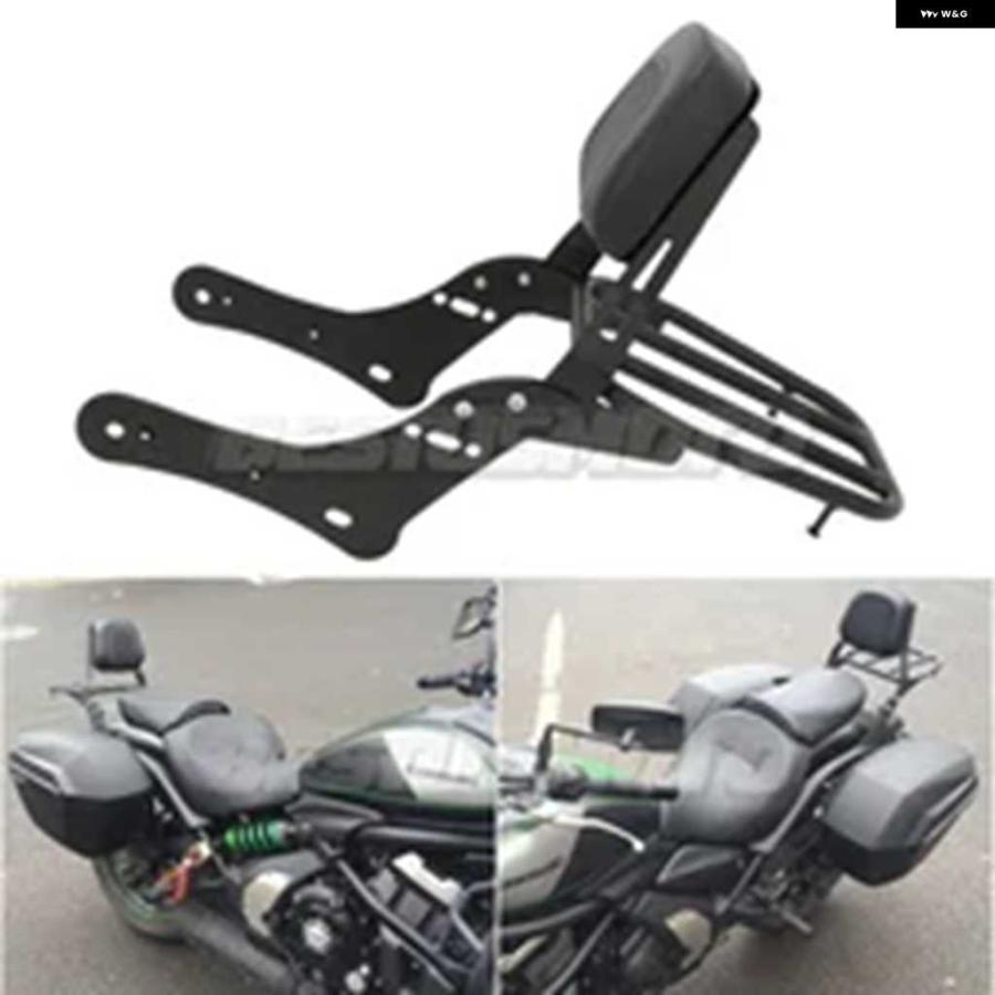 【並行輸入品】オートバイ バイク バックレスト シーシーバー + ラゲッジラック カワサキ バルカン S 650 VN650 2015-23 | ブランド登録なし
