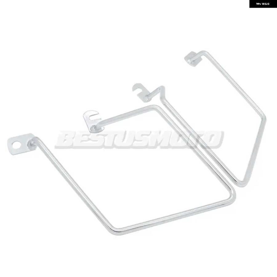 【並行輸入品】W400 W650 W800 オートバイ バイク ソリッド サドルバッグ サポート ブラケット サイド マウント トランク バッグ ホルダー カワサキ W 400 6 | ブランド登録なし | 05