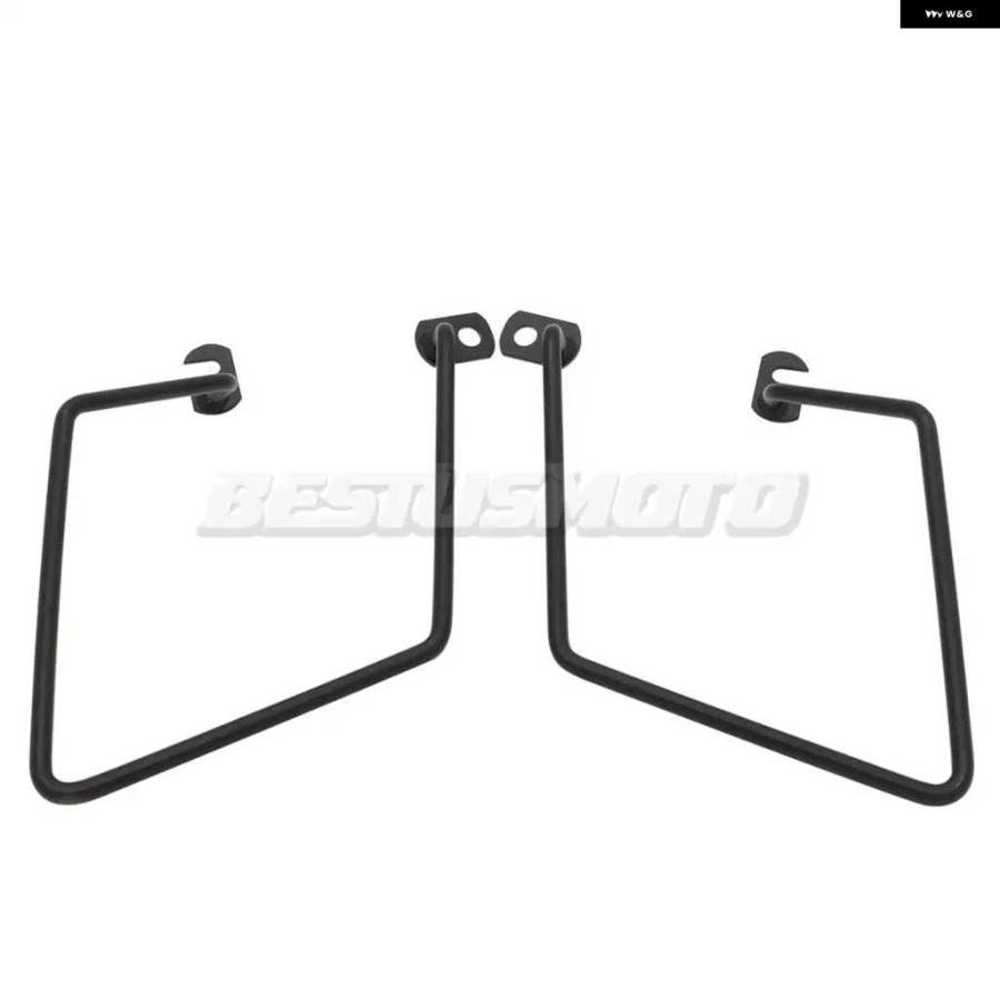 【並行輸入品】W400 W650 W800 オートバイ バイク ソリッド サドルバッグ サポート ブラケット サイド マウント トランク バッグ ホルダー カワサキ W 400 6 | ブランド登録なし | 06