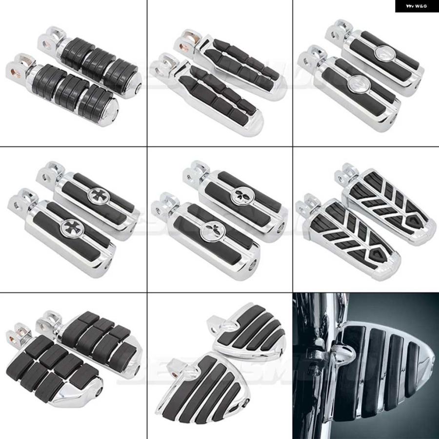 並行輸入品オートバイ バイク フロントリア フットレスト フットペグ カワサキ バルカン 800 900 1500 1600 1700 2000 スズキ マローダー 1600 ブールバ | ブランド登録なし