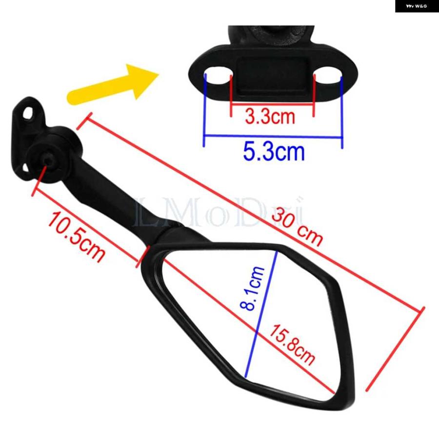並行輸入品オートバイ バイク ミラー レーシング オートバイ バイク スポーツ オートバイ バイク リアビューミラー カワサキ ZX6R ZX ホンダ CBR | ブランド登録なし | 02