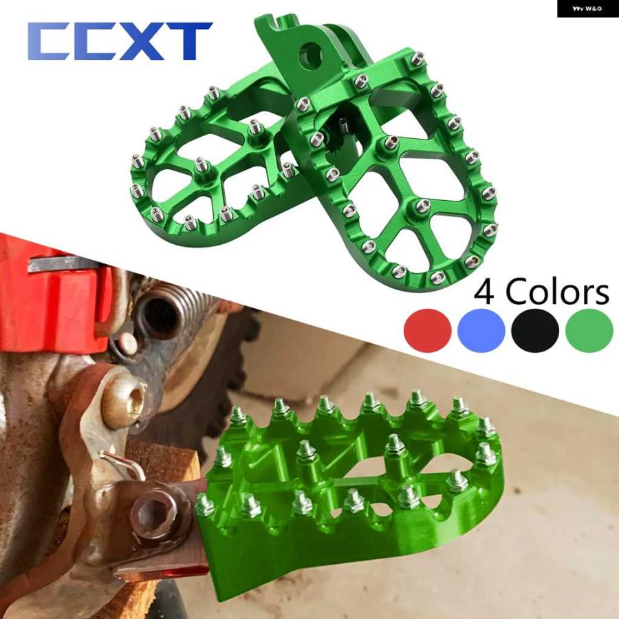 【並行輸入品】モトクロス CNC アルミレスト ペダル フットペグ カワサキ KX KLX KXF 250 450 250F 450F 250X 450X 450R 2006 2007-2021 | ブランド登録なし