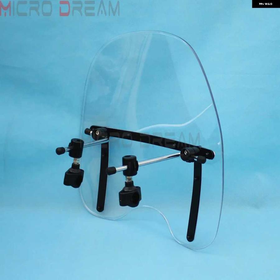 並行輸入品 カスタム オートバイ バイク 7/8インチ ハンドルバー デフレクタークロスボーン18インチクルーザー ウィンドスクリーン風防スクリーン_4
