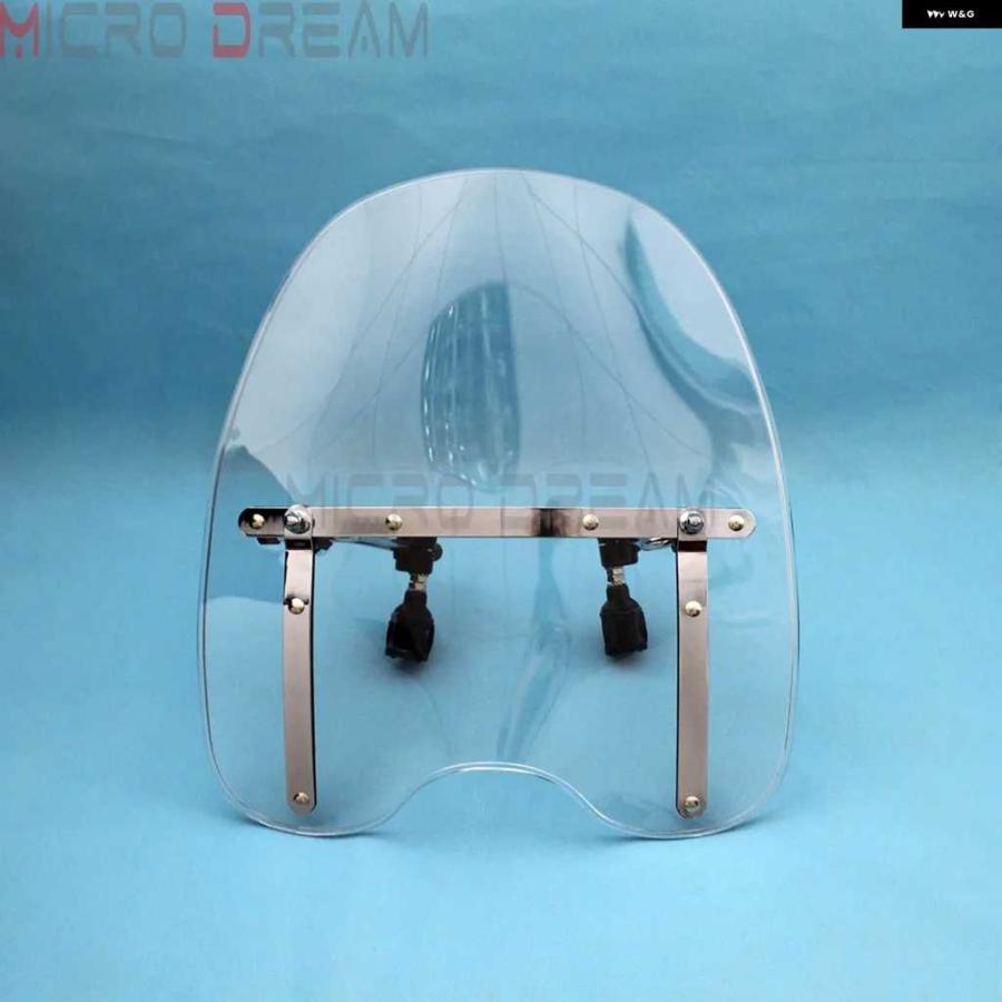 並行輸入品 カスタム オートバイ バイク 7/8インチ ハンドルバー デフレクタークロスボーン18インチクルーザー ウィンドスクリーン風防スクリーン_5