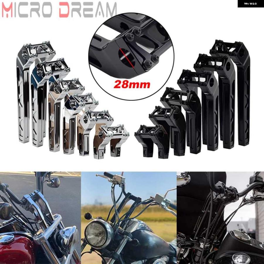 並行輸入品10インチ プルバック ハンドルバー ライザー ハーレー
