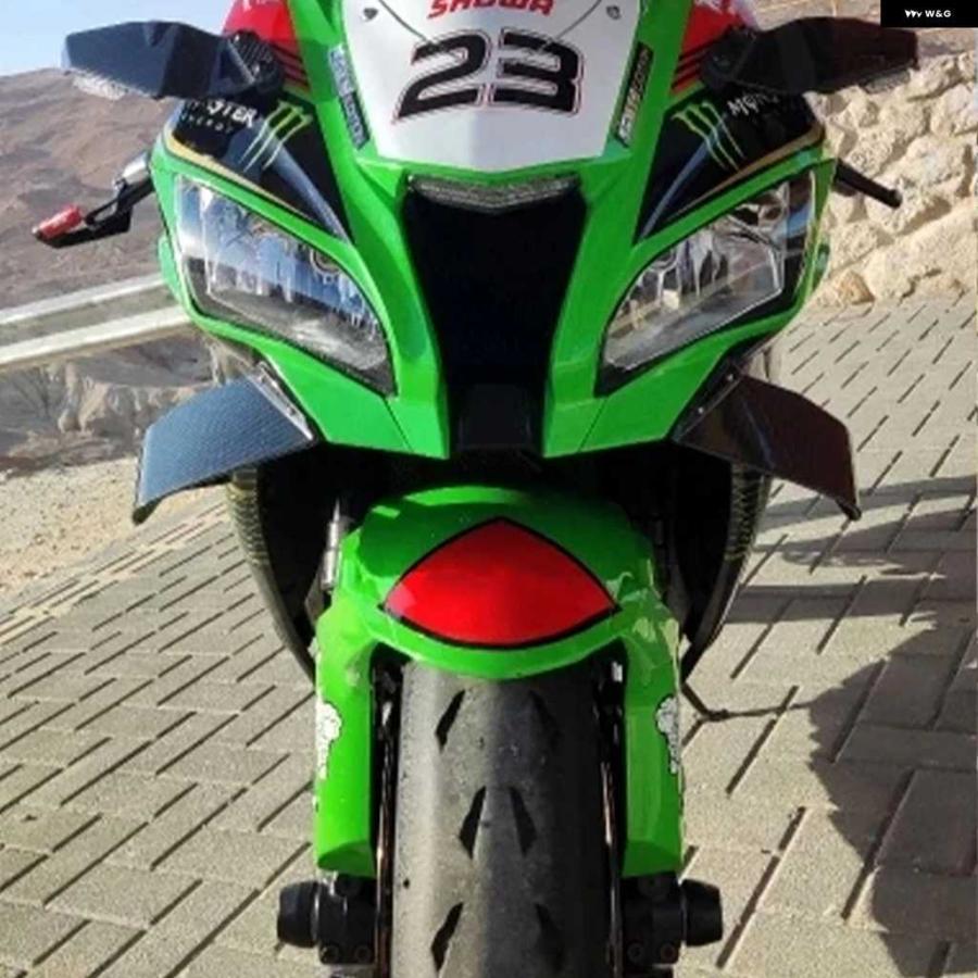 並行輸入品カワサキ ZX-10R 2017-21 オートバイ バイク フェアリング パーツキット 固定 ウィングレット エアロダイナミックウィング スポイラー | ブランド登録なし | 07