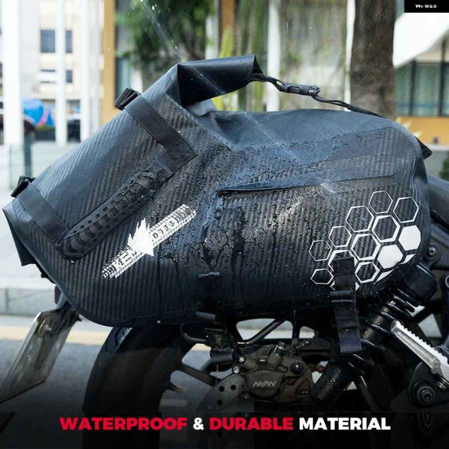 並行輸入品48L オートバイ バイク サドルバッグ 防水 ツーリング用 キャリア サイドバッグ ホンダ アフリカツイン CRF1100L CRF250R CRF300L CRF450R_5