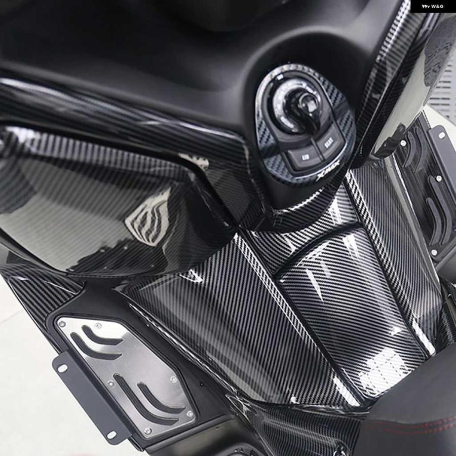 並行輸入品アクセサリー ヤマハ X MAX300 XMAX300 2023 X-MAX X-MAX300 オートバイ バイク カーボン ストライプ シェル 装飾 コン バージョン | ブランド登録なし | 16
