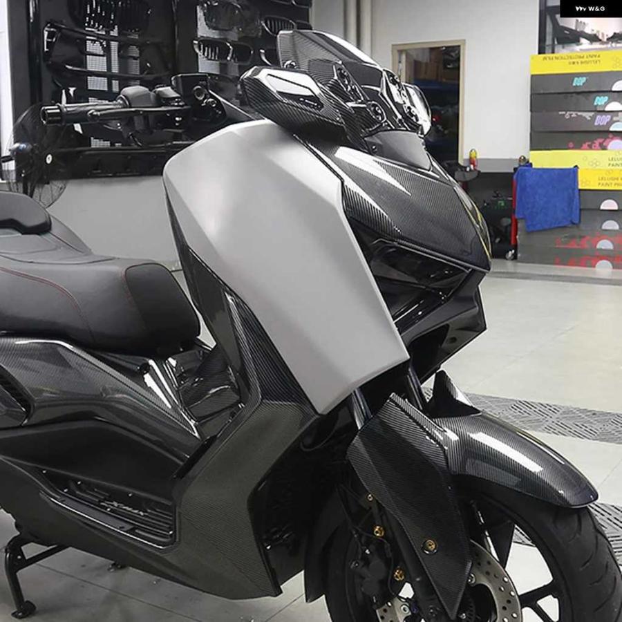 並行輸入品アクセサリー ヤマハ X MAX300 XMAX300 2023 X-MAX X-MAX300 オートバイ バイク カーボン ストライプ シェル 装飾 コン バージョン | ブランド登録なし | 17