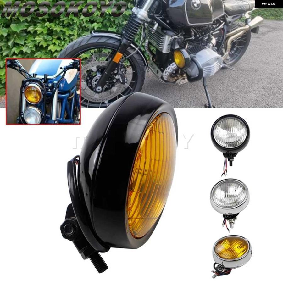 並行輸入品4.5インチ オートバイ バイク ヘッドライト レトロ エンジン