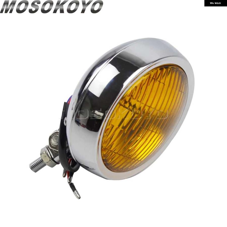 並行輸入品4.5インチ オートバイ バイク ヘッドライト レトロ エンジン