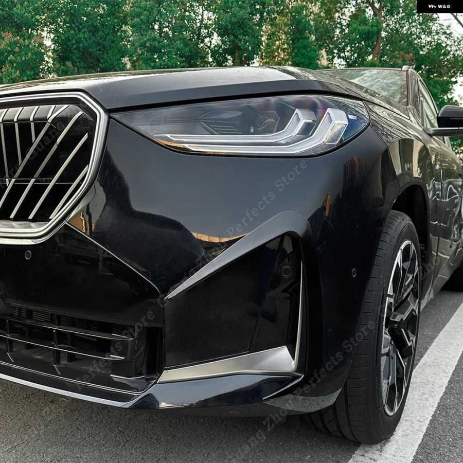 並行輸入品BMW X3 G45 Mスポーツ 2025 フロント バンパー リップシャント フォグランプ グリル ABS ブライトブラック | ブランド登録なし | 04