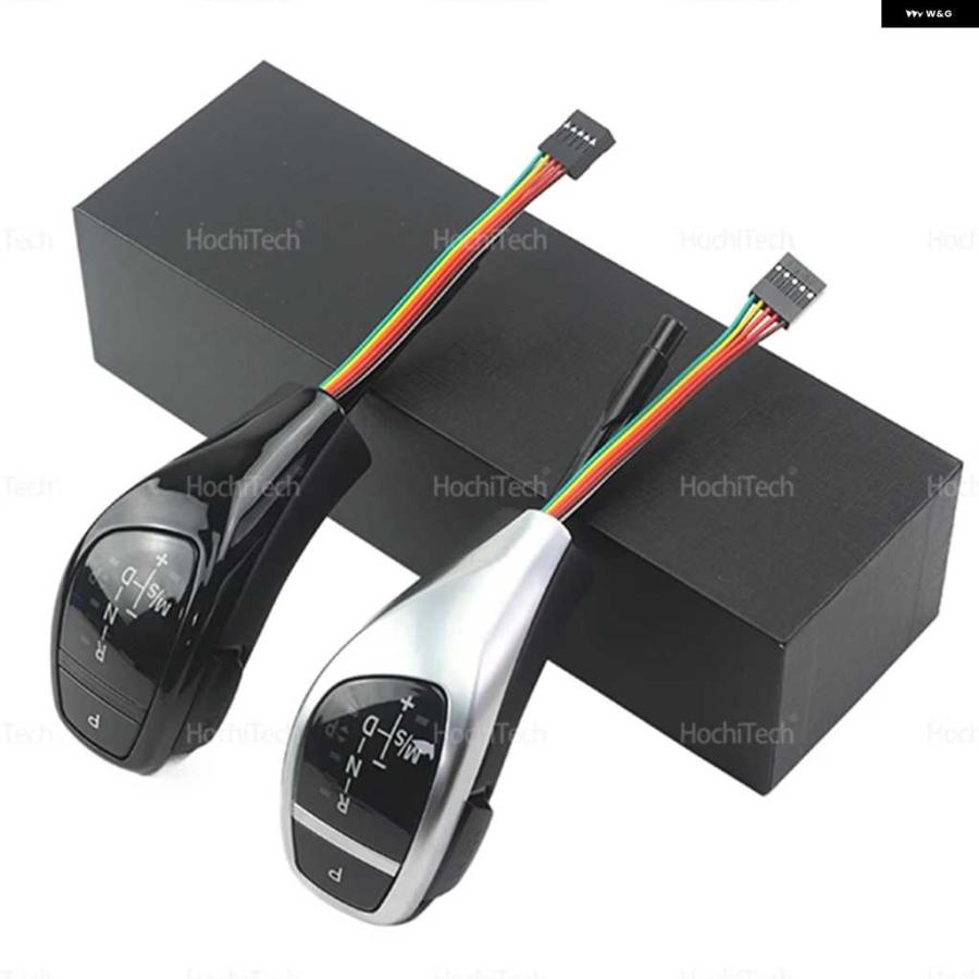 並行輸入品BMW X1 E84 プレフェイスリフト 2010-2011 LED PUレザー シルバーブラック 車内アクセサリー ギア シフト レバー ノブ サムタイプ | ブランド登録なし | 05