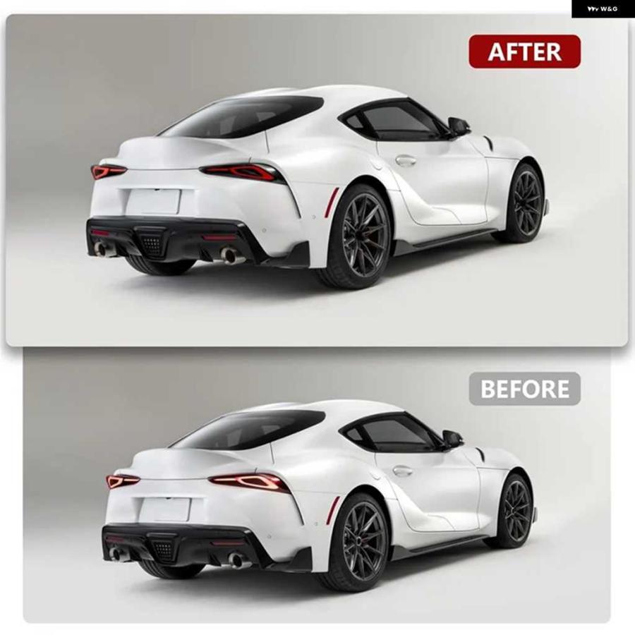 並行輸入品車用 テールライト カバー トヨタ スープラ GR A90 A91 MK5 2019-2024 スモークシェルカバー アクセサリー トリム | ブランド登録なし | 05