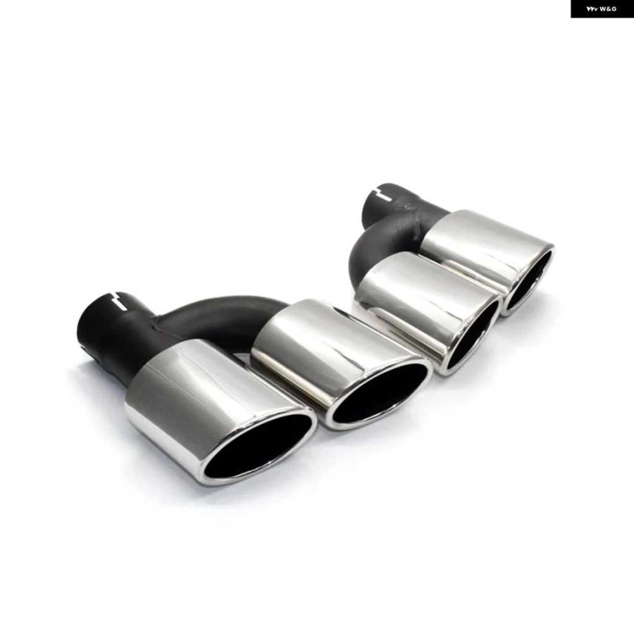 並行輸入品クワッド ステンレス 車用マフラー アウディ A3 A4 A5 A6 A7 A8 UP S3 S4 S5 S6 S7 S8 SQ3 SQ5 デザイン マフラーチップ 60MM テール パイプ | ブランド登録なし | 04