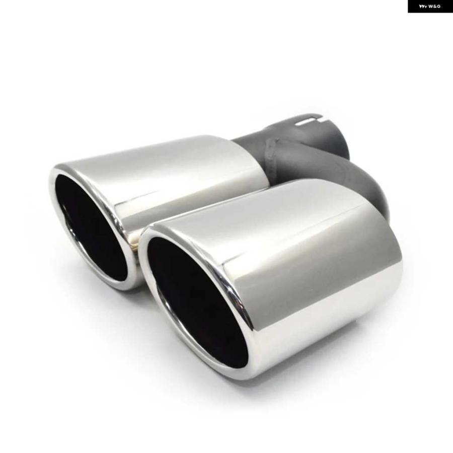 並行輸入品クワッド ステンレス 車用マフラー アウディ A3 A4 A5 A6 A7 A8 UP S3 S4 S5 S6 S7 S8 SQ3 SQ5 デザイン マフラーチップ 60MM テール パイプ | ブランド登録なし | 05