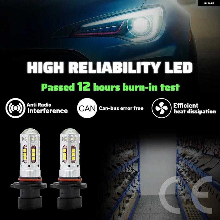 並行輸入品クライスラー PTクルーザー 2001-2010 バンパー アップグレード 交換用 9005XS 9006XS LED ハイ/ロービーム ヘッドライト ドライビングフォグ | ブランド登録なし | 10