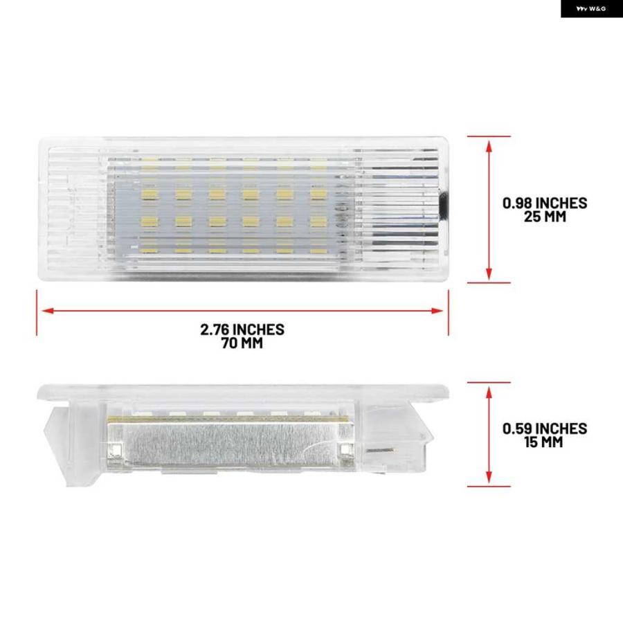 並行輸入品4X FR ホワイト LED ステップドア カーテシー パドル ライト BMW F48 X1 2016-2022 車内リア足元下交換用ライト | ブランド登録なし | 06