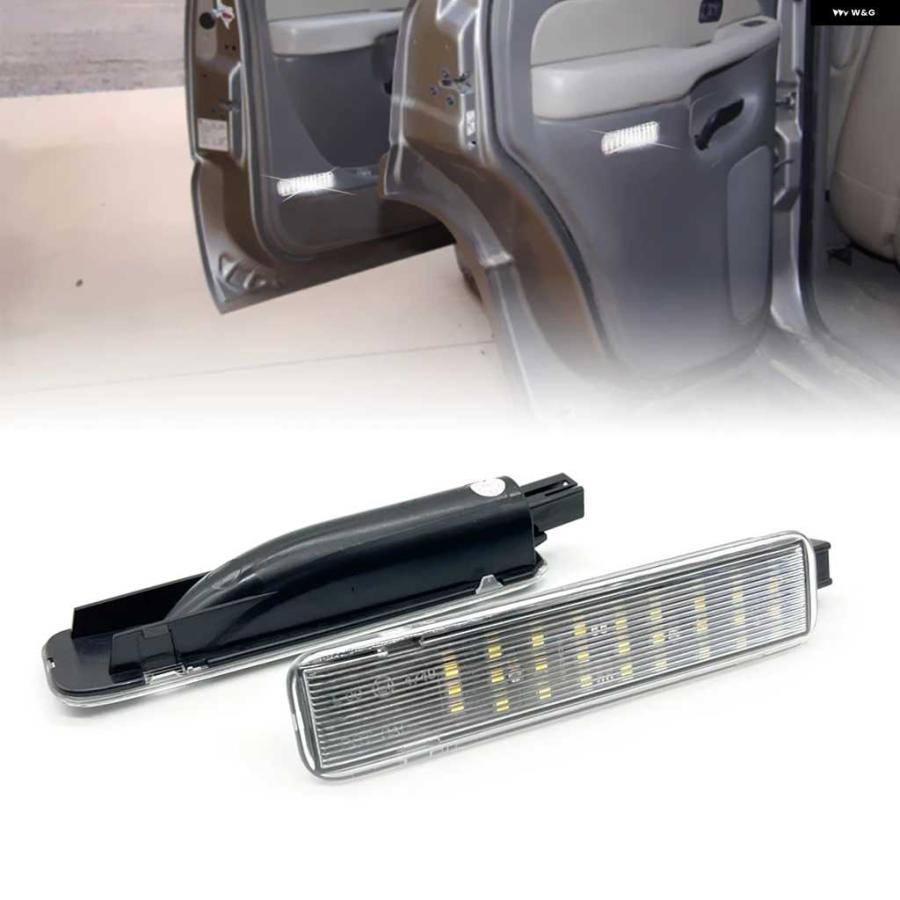 並行輸入品ハマー H2 2003-2009 ホワイト LED ドアパネル ウェルカム