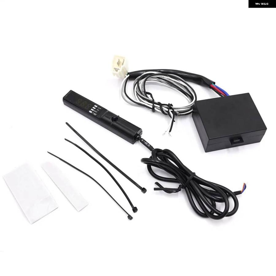 【並行輸入品】汎用 カーターボタイマー 赤/青/白 LED デジタル ディスプレイ ターボ NA ブラックシルバー ペン コントロール | ブランド登録なし | 05