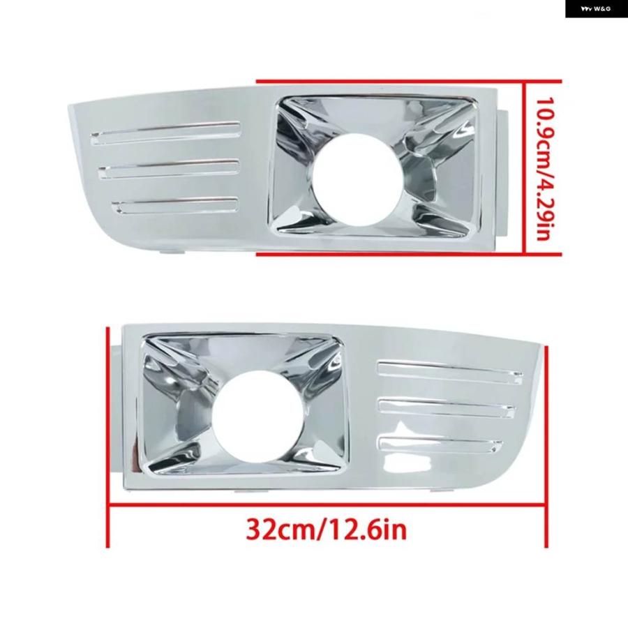 並行輸入品車フロント バンパー フォグライト ランプ フレーム カバー フォード フレックス2009-12 フォグライト フォグランプ クローム トリム キャッ | ブランド登録なし | 04