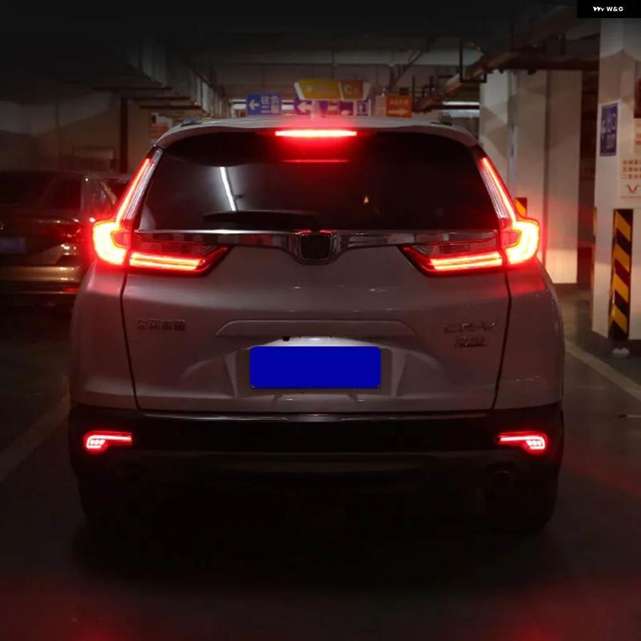 【並行輸入品】車用LEDリア バンパー ライト リフレクター テールライト ホンダ CR-V CRV 2017 2018 テールライト フォグランプ オート ブレーキライト | ブランド登録なし | 01