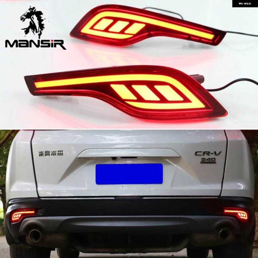 【並行輸入品】車用LEDリア バンパー ライト リフレクター テールライト ホンダ CR-V CRV 2017 2018 テールライト フォグランプ オート ブレーキライト | ブランド登録なし | 03