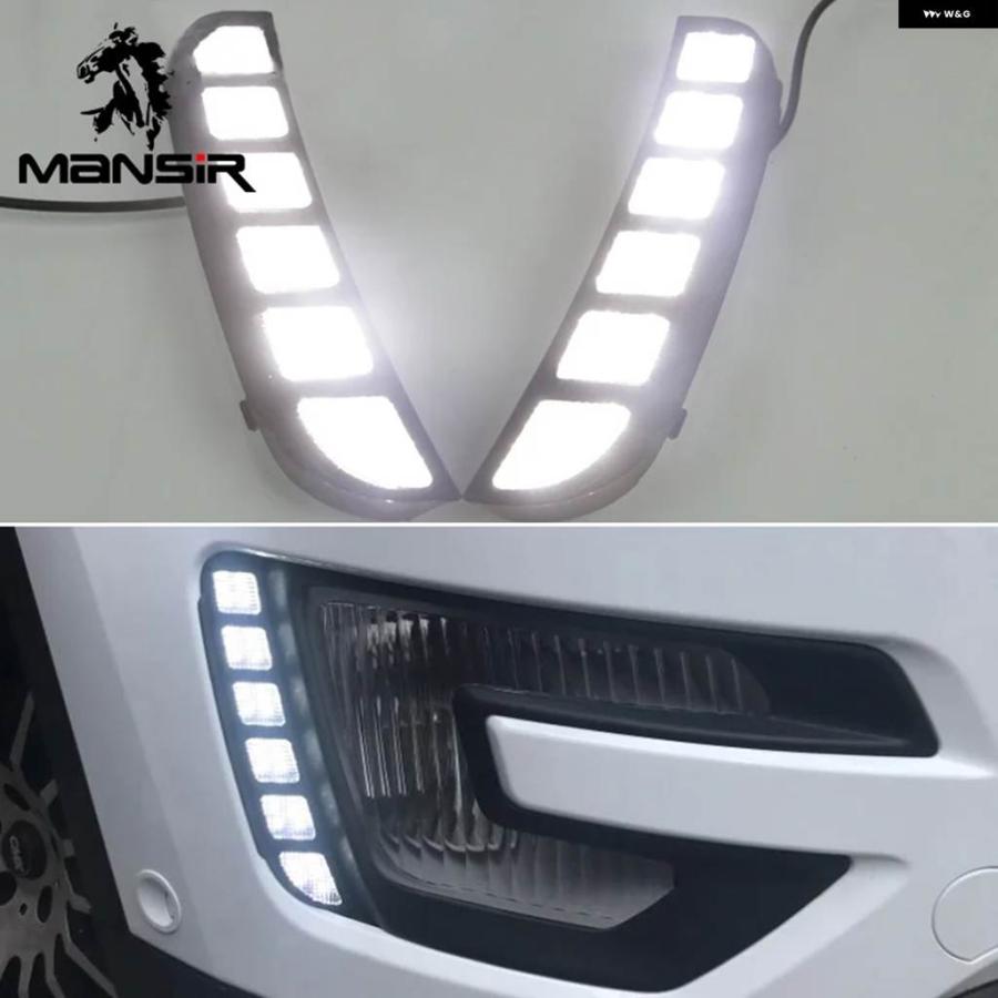 並行輸入品12V LEDデイライト フォード エクスプローラー 2016 2017 イエローシグナルカー ヘッドライト デイタイム ランニングライト DRL オート | ブランド登録なし | 06