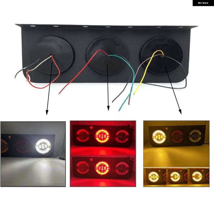並行輸入品 防水 トラック LED リア テールライト トレーラー ハザード灯 リア テールライト フォグランプ テールライト トラッの画像