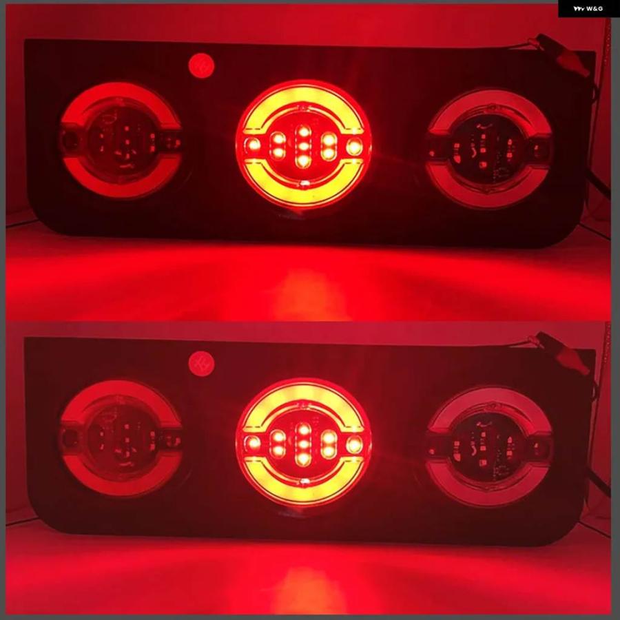 並行輸入品 防水 トラック LED リア テールライト トレーラー ハザード灯 リア テールライト フォグランプ テールライト トラッの画像