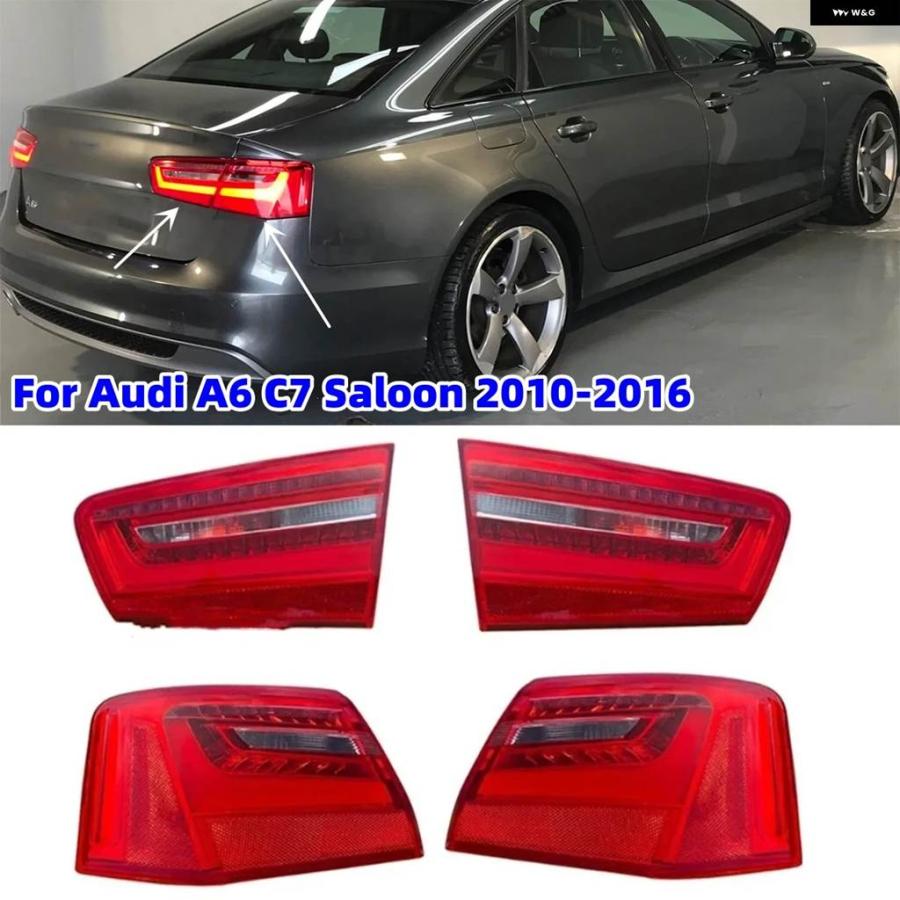 ブランド登録なし - 並行輸入品 アウディ A6 C7 サルーン 2010-2016 4GD945093 4GD945094 LED 車用 後押し テールランプ うち切り照明ランプ リバースライト