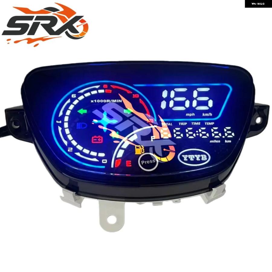 並行輸入品 LEDRPM バイク スピード メーター デジタルメーターゲージ