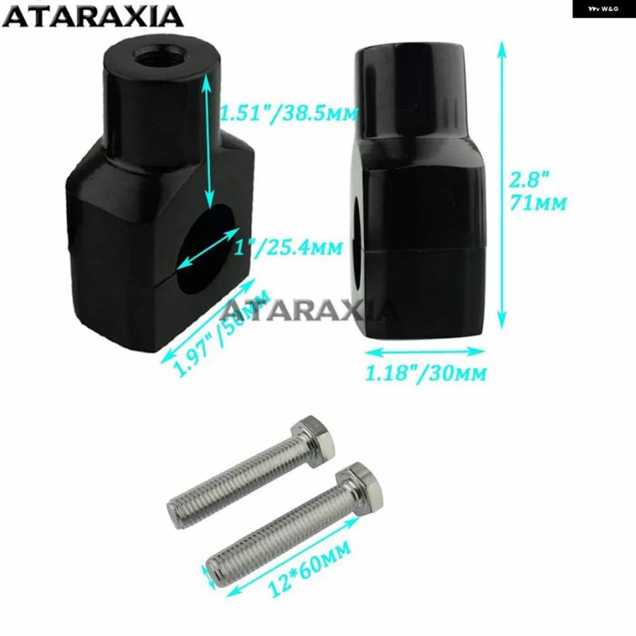 ブランド登録なし - 並行輸入品 22MM 25MM 自動二輪車 高さかい繕うくっ付けるシートクランプライザー 手持ち部分赤ちょうちん ライザー マウント ハーレー アイアンXL883 1200 STEED 400 600VLX