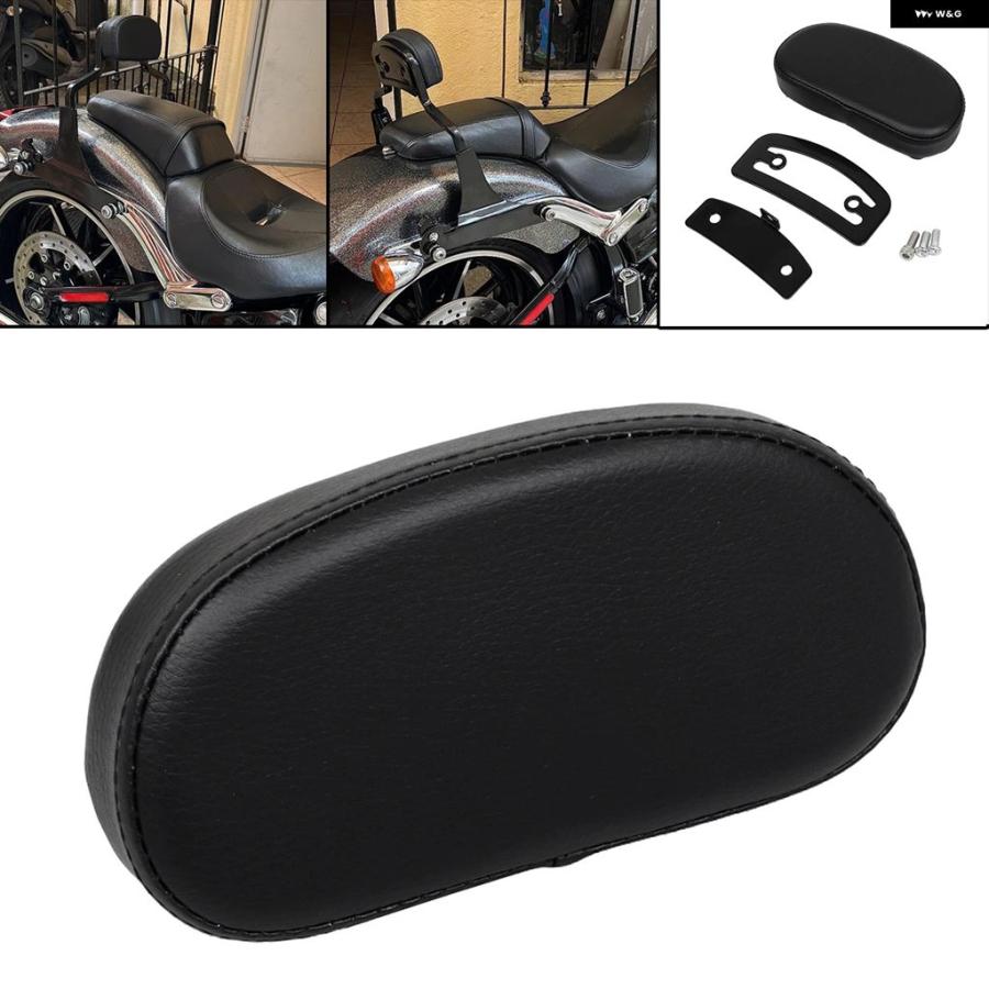 ブランド登録なし - 並行輸入品 自動二輪車 フラットランダー ミニ シーシーバー バックレスト パッド ハーレー ヘリテイジ ソフテイル ダイナ 運動競技はやりっ子 883 1200 ファットボ