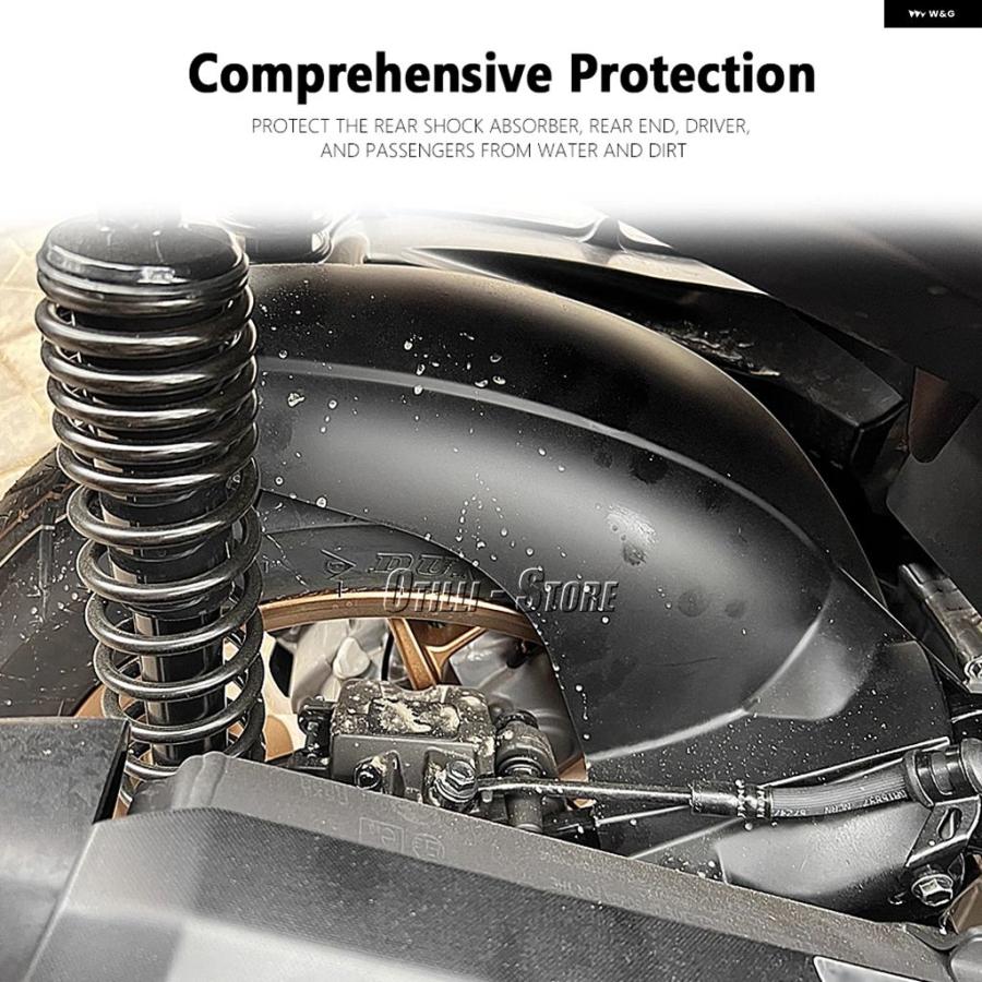 ブランド登録なし - 並行輸入品 X-MAX300 2018-2023 後押し マッドガード 自動二輪車 銀輪 取りまかなう どろ除け ヤマハ XMAX300