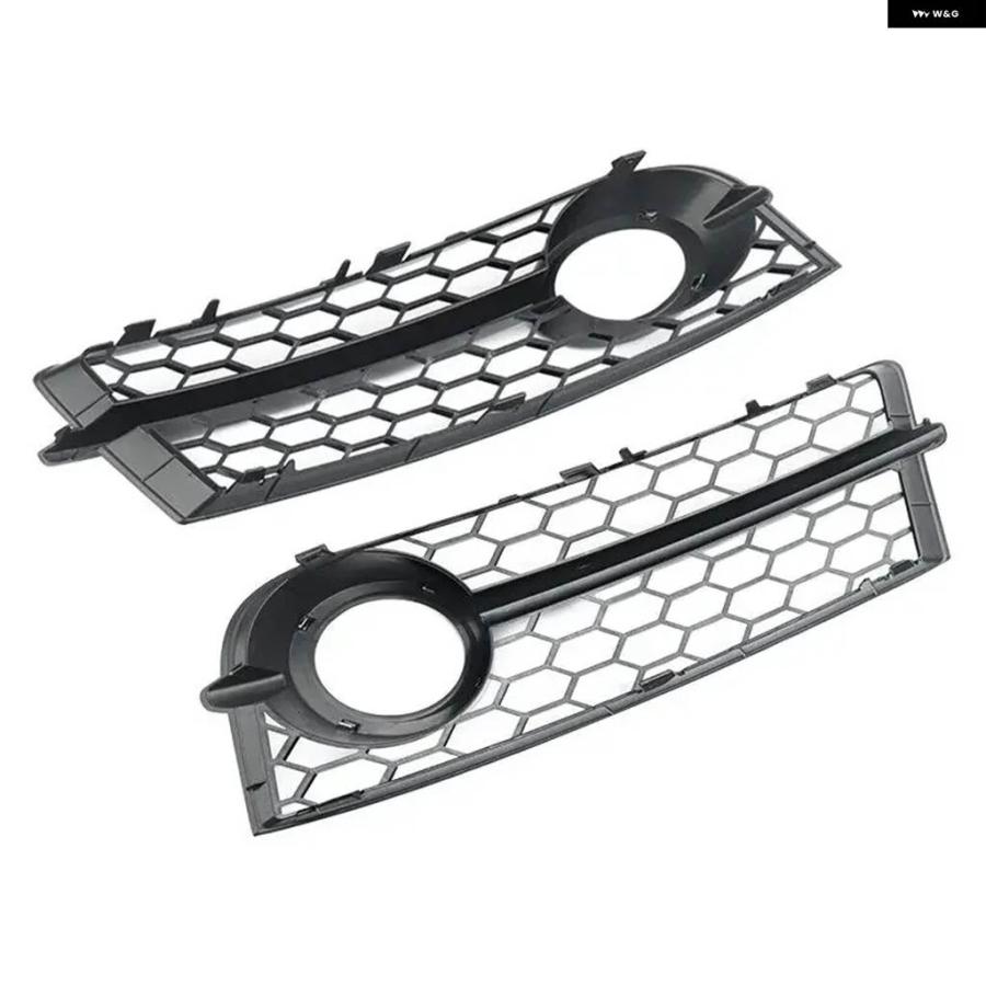 並行輸入品 ハニカムメッシュ 六角形 フォグランプ グリル アウディ TT 8J 2006-2014 フロント バンパー ライト グリル カバー_7