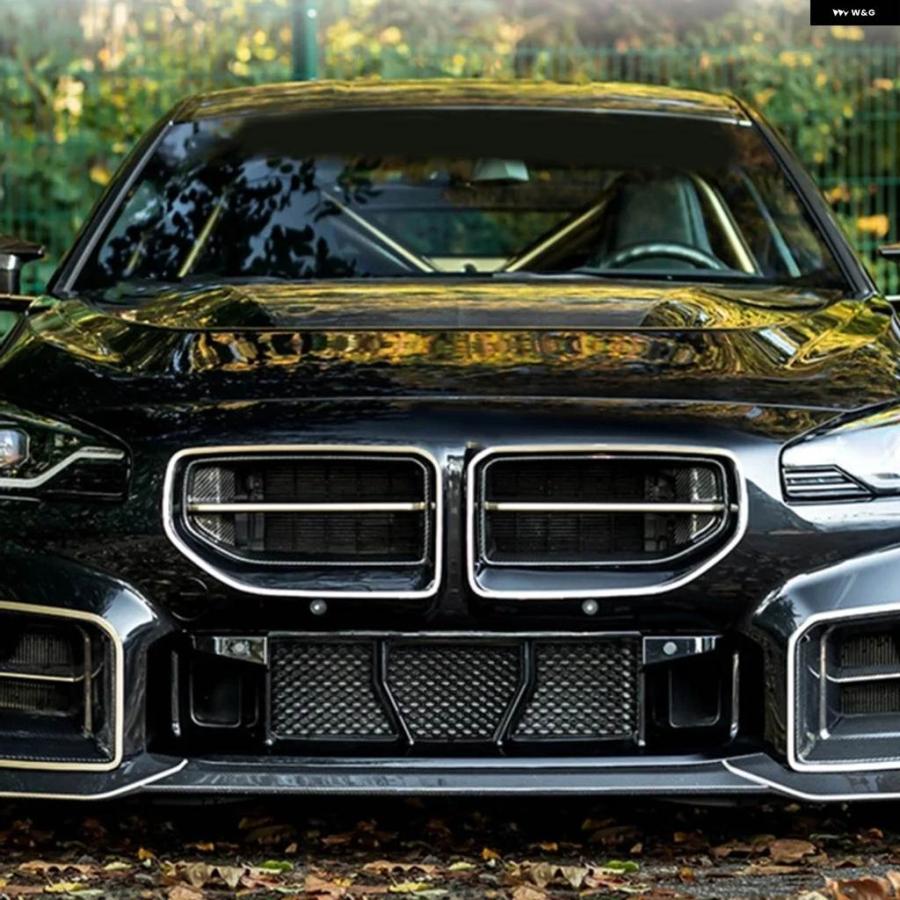 並行輸入品 3個/5個 BMW G87 M2 2023 - 25 フロントロア バンパー グリル メッシュセンター レーシング グリル メッシュカバー_6
