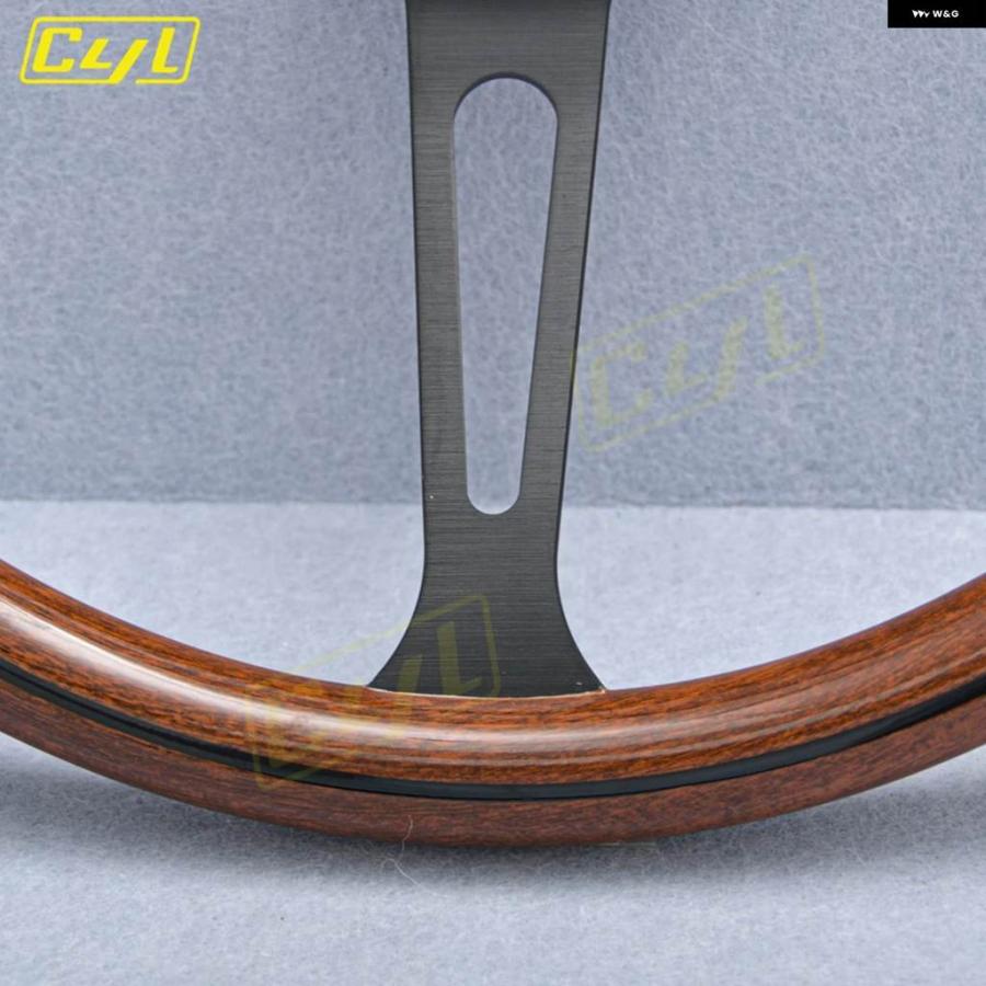 並行輸入品 15インチ 380MM クラシック ウッド スタイル ステアリングホイール ヴィンテージ レトロ スポーツ ステアリングホイール カー_7