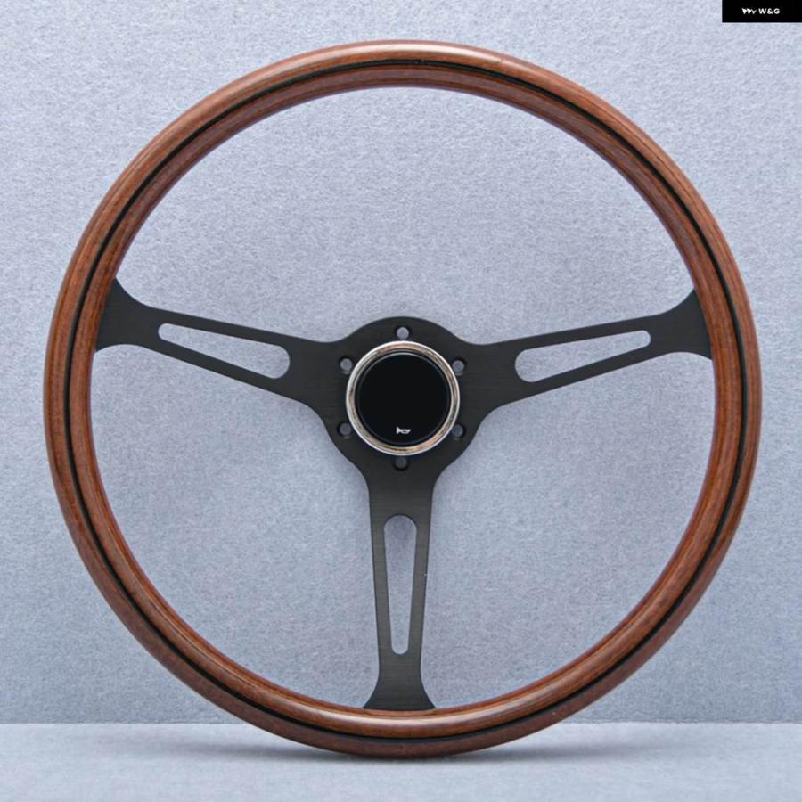 並行輸入品 15インチ 380MM クラシック ウッド スタイル ステアリングホイール ヴィンテージ レトロ スポーツ ステアリングホイール カー_9