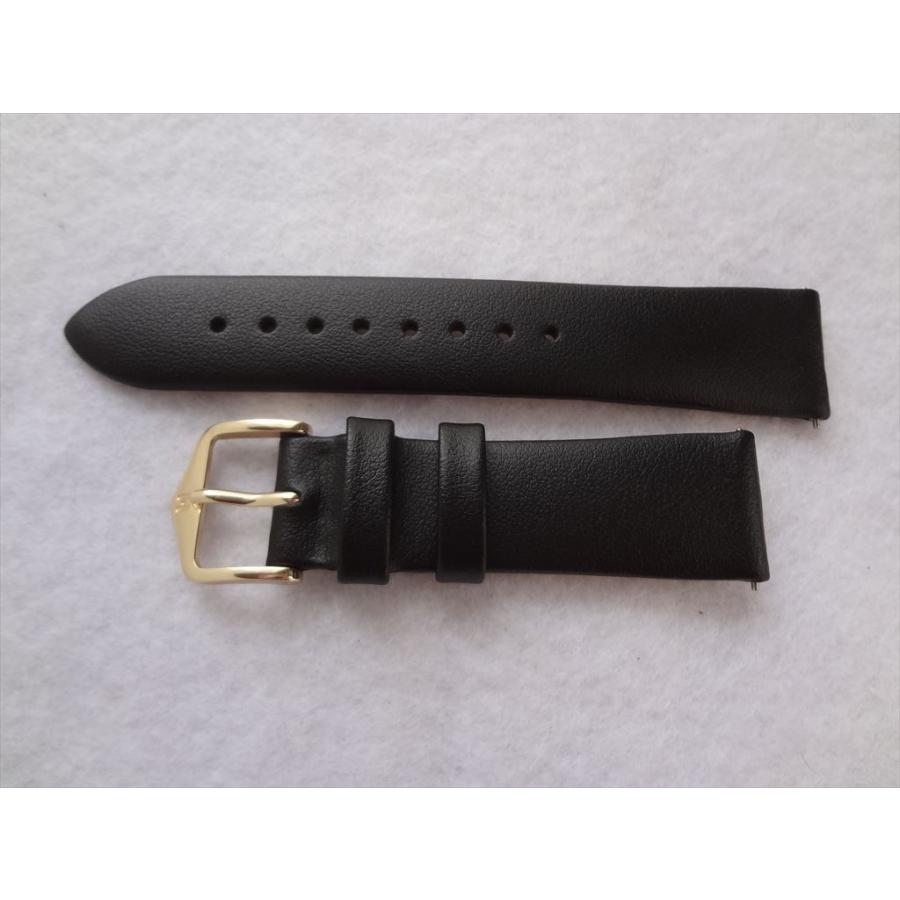腕時計バンド 18mm HIRSCH TORONTO トロント レザーベルト 黒 黒色