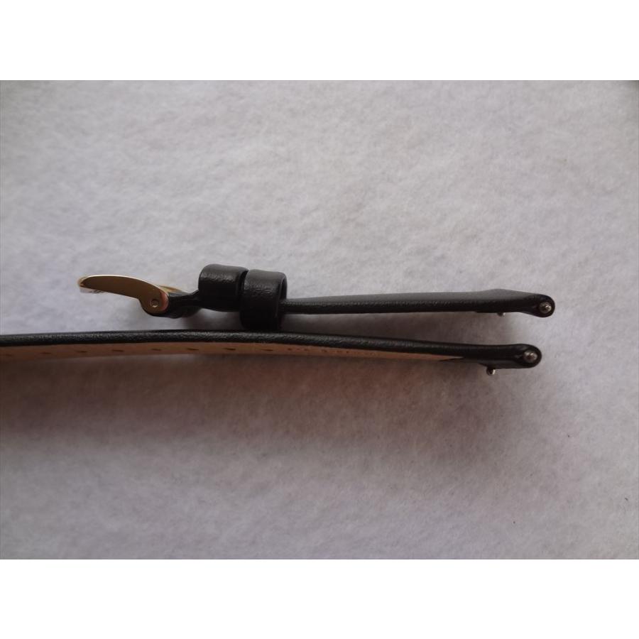腕時計バンド 18mm HIRSCH TORONTO トロント レザーベルト 黒 黒色