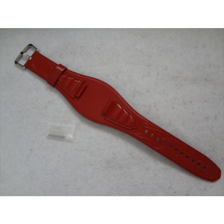 CASIO 純正 レザーバンド G-300L-4AV 腕時計ベルト 赤色 赤 レッド