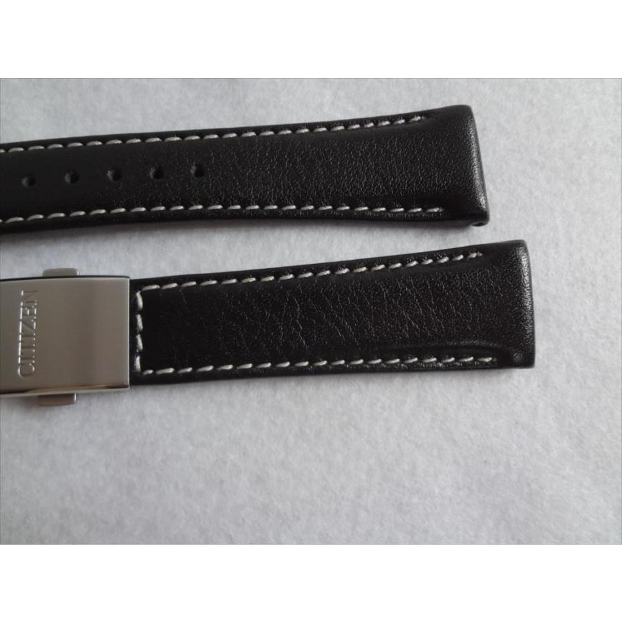 Citizen 純正 腕時計ベルト 23mm AS4050-51E用 バンド 黒色 ブラック