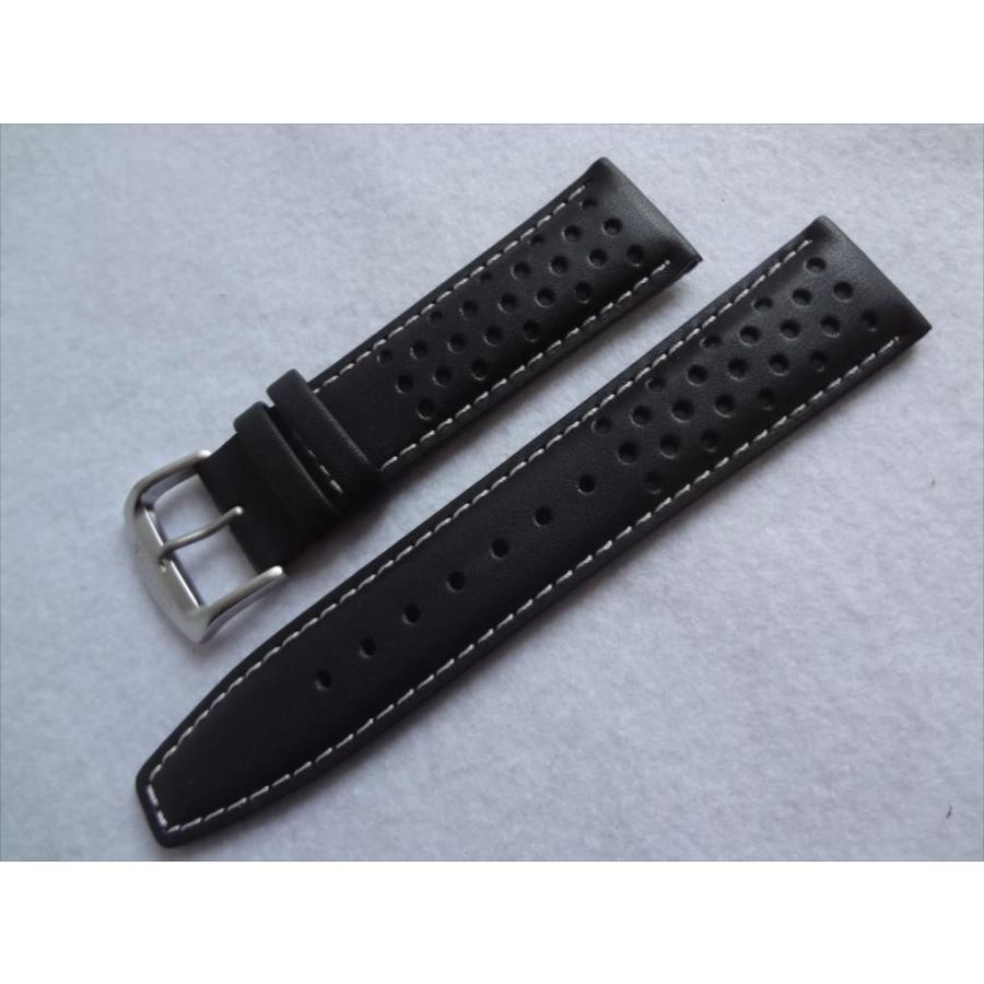 Citizen 純正 ベルト CA0649-14E用 22mm 腕時計レザーバンド 黒 黒色