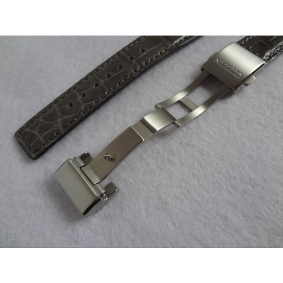 Citizen アテッサ 純正 21mm クロコダイルバンド AT8160-55H 用 レザー 腕時計ベルト Citizen クロコダイルバンド AT8160 55H レザー 腕時計ベルト