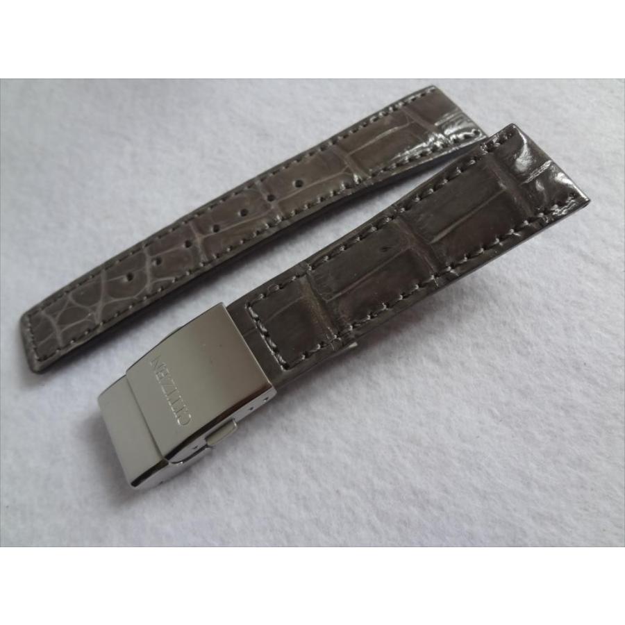 Citizen アテッサ 純正 21mm クロコダイルバンド AT8160-55H 用 レザー 腕時計ベルト Citizen クロコダイルバンド AT8160 55H レザー 腕時計ベルト