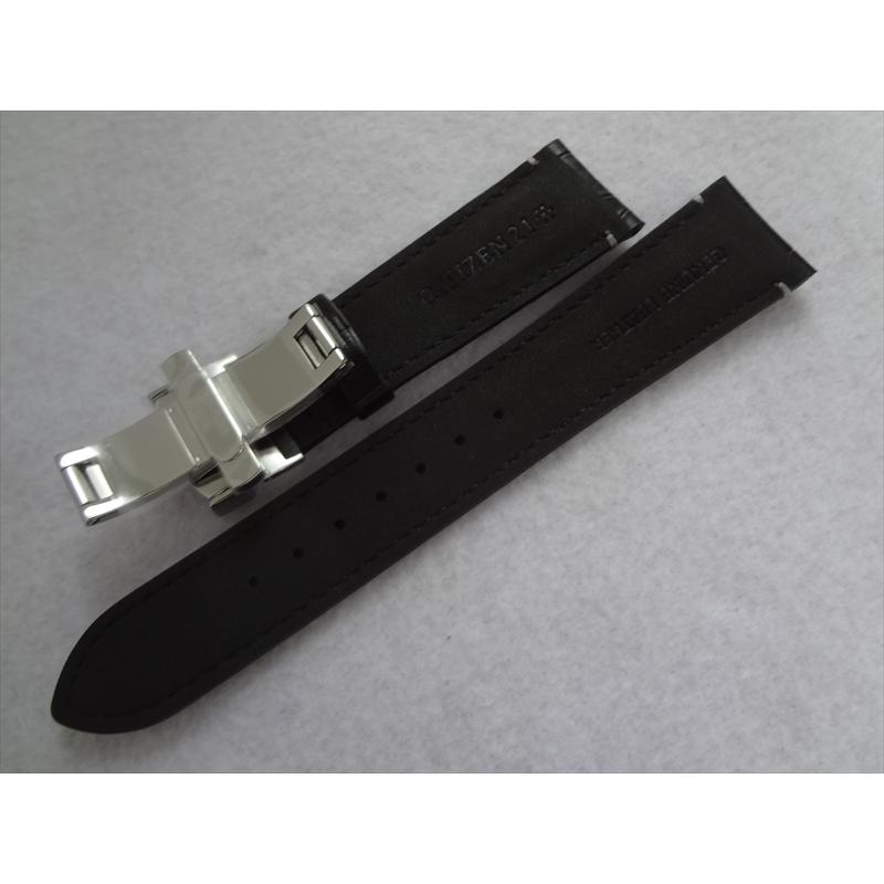 Citizen 純正 ベルト NB3020-16W用 21mm 黒 ブラック 腕時計レザー