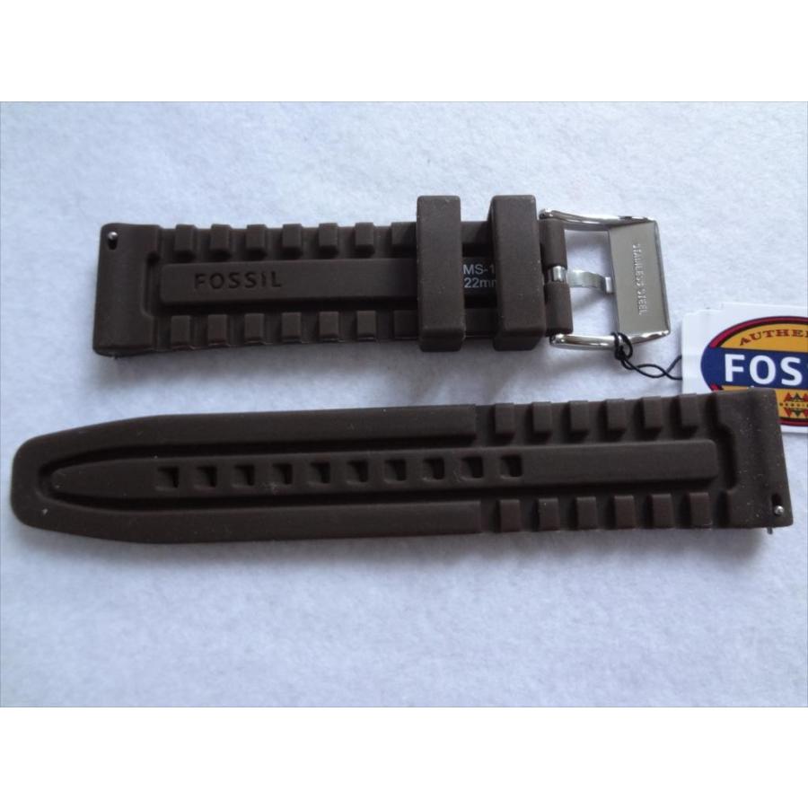 Fossil 純正 シリコンバンド 22mm 腕時計 ベルト 茶 茶色 フォッシル |  | 01