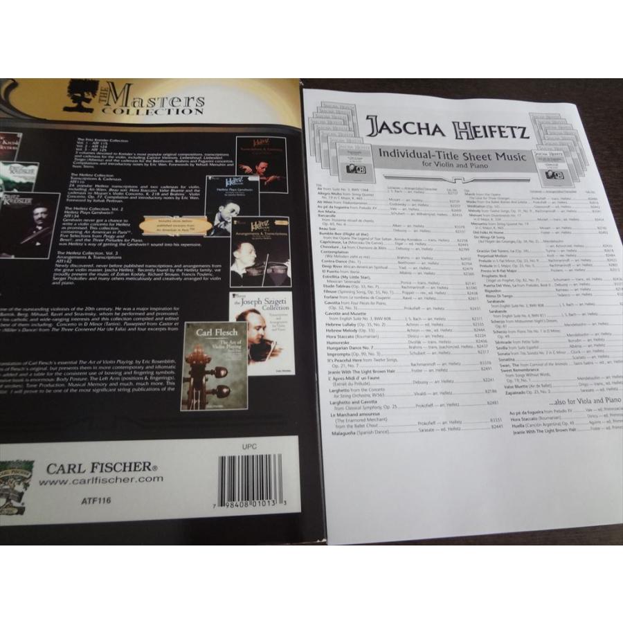 輸入楽譜 Heifetz ハイフェッツ コレクション Transcriptions